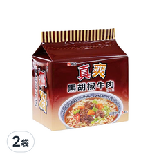 維力 真爽 黑胡椒牛肉風味麵 80g, 10包