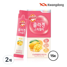 Kwangdong 廣東製藥 膠原蛋白果凍條隨身包 芒果口味, 2盒, 300g