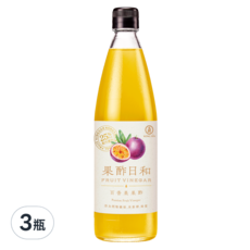 Kong Yen 果酢日和 百香果果酢, 590ml, 3瓶