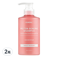 KUNDAL 昆黛爾 受損修護洗髮乳 微風鈴蘭香, 500ml, 2瓶