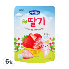 Ildong 日東 水果脆片 草莓 10個月以上, 12g, 6包