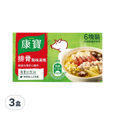 Knorr 康寶 排骨風味湯塊, 60g, 3盒