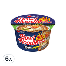 NONGSHIM 農心 碗麵 辣牛肉湯口味 100g, 6入