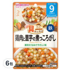 WAKODO 和光堂 雞肉燉芋頭, 80g, 6包