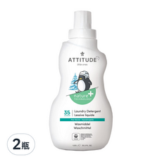 ATTITUDE 艾特優 嬰幼兒洗衣精 梨花蜜, 1.05L, 2瓶