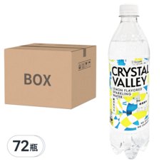 金車 CRYSTAL VALLEY 礦沛 礦沛氣泡水 檸檬風味, 585ml, 72瓶