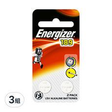 Energizer 勁量 鈕扣型鋰電池 #189 LR54, 2入, 3組