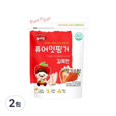 Pure Eat 幼兒玄米餅 11個月以上, 草莓, 30g, 2包