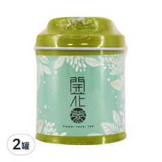 無藏茗茶 工藝花茶 會開花的茶 綠色, 8g, 2罐