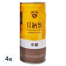 貝納頌 經典拿鐵 6罐, 1260ml, 4組