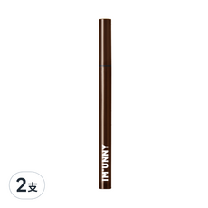 IM'UNNY 極細眼線液筆 0.6g, A02 Deep Brown, 2支