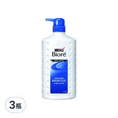 MEN's Biore 男性沐浴乳 麝香, 750ml, 3瓶