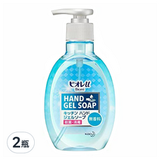 Biore 蜜妮 廚房用除油去味洗手凝膠 無香型, 2瓶, 250ml