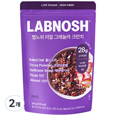 Labnosh 格蘭諾拉麥片 可可口味, 200g, 2個