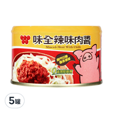 味全 辣味肉醬, 150g, 5罐