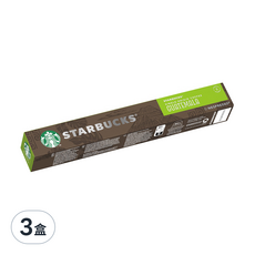 STARBUCKS 星巴克 單一產區瓜地馬拉咖啡膠囊 Nespresso咖啡機專用, 5.2g, 10顆, 3盒