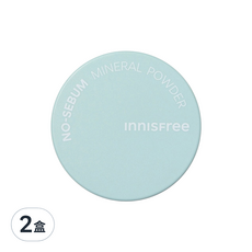innisfree 無油光薄荷礦物控油蜜粉, 綠色, 5g, 2盒