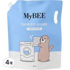 Mybi Baby 溫和嬰兒洗滌劑補充裝 2.1L, 4個