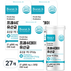 Bornt.b Fresh Day 乳酸菌 27g, 30顆, 27個