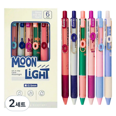 Dong-A PMS MOON LIGHT中性筆 6種組 0.5mm, 混色, 2組