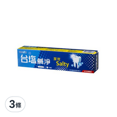 TAIYEN 台塩生技 鹹淨潔效牙膏, 150g, 3條