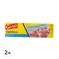 GLAD 佳能 彈性雙層保鮮夾鏈袋 L號 28入, 2個, 大(L)