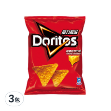 Doritos 多力多滋 玉米片 超濃起司, 48g, 3包