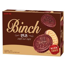 LOTTE 樂天 BINCH 巧克力餅乾, 204g, 1包