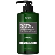 KUNDAL 昆黛爾 茶樹&澳洲堅果控油洗髮精 White Musk, 1058ml, 1瓶