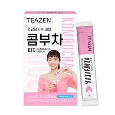 TEAZEN 水蜜桃康普茶沖泡飲, 5g, 10條, 1盒