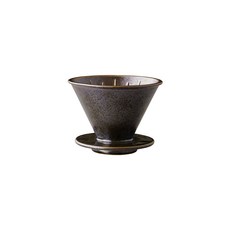 KINTO SCS 陶瓷濾杯-金屬黑(4杯量), 1個, 1入