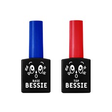 BESSIE 美甲膠組, 美甲基底凝膠11ml*1入+美甲封層膠 11ml*1入, 1組