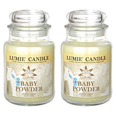 Lumie Candle 香氛蠟燭, Baby Powder, 630g, 2個