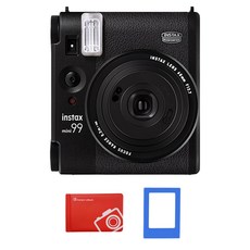 FUJIFILM 富士 instax 馬上看 Mini 99相機 黑色+Origin迷你相冊 隨機出貨+迷你磁吸相框 隨機出貨組, 1組, SQ40(相機)