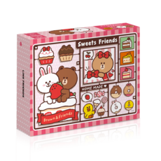 LINE FRIENDS 拼圖 甜點款 TG-LA150-042, 150片, 混色