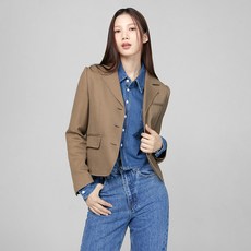 MIXXO 女款合身短版西裝外套