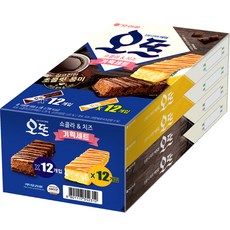 ORION 好麗友 起司蛋糕24g*12入+巧克力蛋糕25g*12入, 1盒