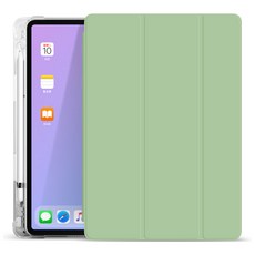 LYNIA Apple Pencil Storage Clear Smart Cover 平板電腦保護套 + 紙紋貼膜, 薄荷綠