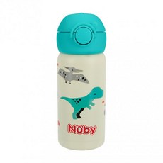 Nuby 不銹鋼真空直飲杯, 小恐龍, 300ml, 1個