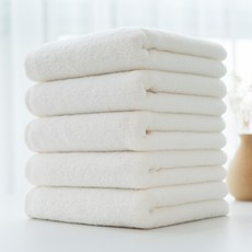 Moohan Towel 飯店毛巾 190g, 白色的, 5個