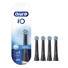 Oral-B 歐樂B iO微震清潔刷頭 黑色 4支, 1盒