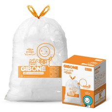 GIBONE 拉繩式垃圾袋, 1盒, 30L