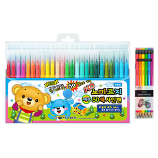 Color Pencil 彩色簽字筆 50色+三角橡皮擦鉛筆 TC-208 B 6色 各2入, 混色, 1組