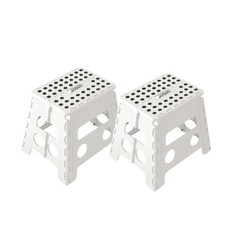 KAZT Compact 多功能便攜摺疊椅, 白色, 2個