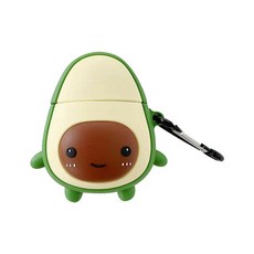 4YOU AirPods1&2代酪梨保護套+扣環, 混色, 單品