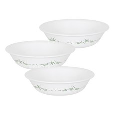 Corelle 康寧 英式花園系列深盤, 13.7 x 2.4cm, 白色, 3個