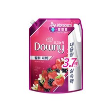 Downy 強效除臭衣物柔軟精補充包 莓果香草香, 2.6L, 1包
