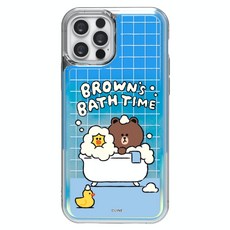 LINE FRIENDS 淋浴霓虹燈水色手機殼