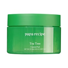 papa recipe Tea Tree Oil Control Toner Pads, 70 piece, 1 can