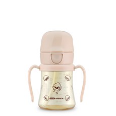 Grosmimi Kakao Friends印花PPSU吸管杯 200ml, Sweet Peach Little Apeach, 1個